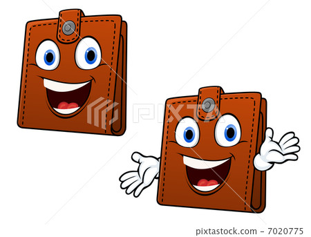 Brown leather purse 7020775