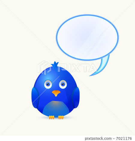 Bird with Bubble Chat Box 7021176