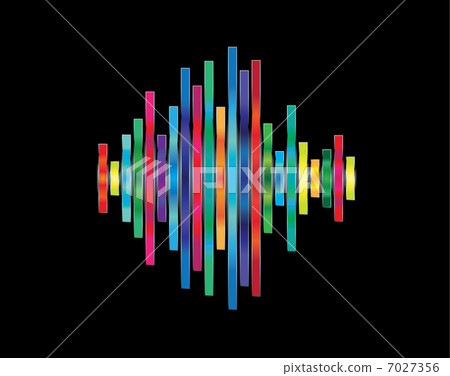 Colorful waveform Colorful waveform 7027356