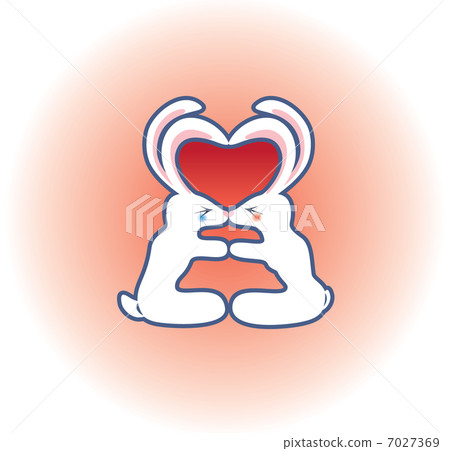 Kissing rabbits 7027369