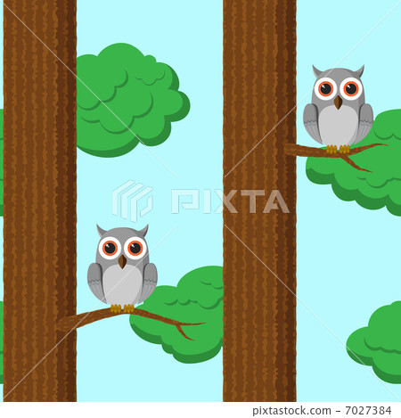 Seamless pattern with owls Seamless pattern with owls 7027384