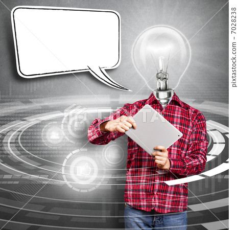 Lamp Head Man With Touch Pad 7028238