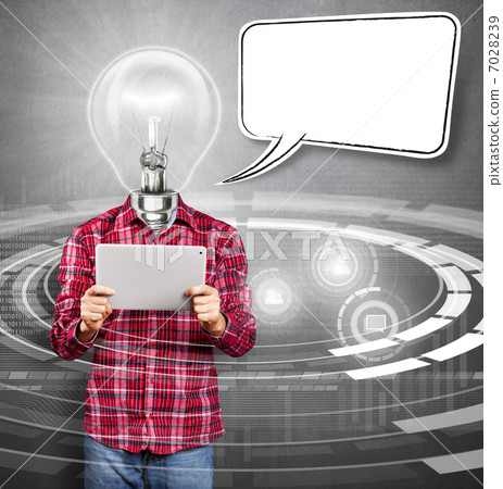 Lamp Head Man With Touch Pad 7028239