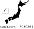Japan map (white back) 7030264