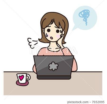 Personal computer operation Women's sigh 7032095