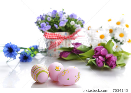 flowers and easter eggs flowers and easter eggs 7034143