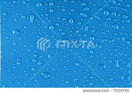 water drops on blue 7034799