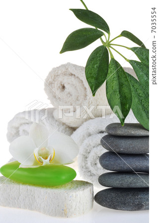 towel and green soap towel and green soap 7035554