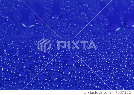 water drops on blue 7037532