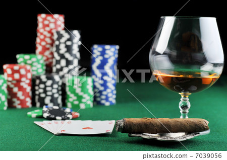 drink and playing cards drink and playing cards 7039056