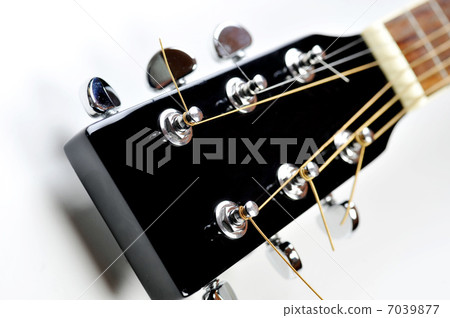 headstock of acoustic guitar 7039877