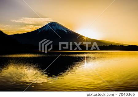 從Tanuki湖看到的富士山 從Tanuki湖看到的富士山 7040366