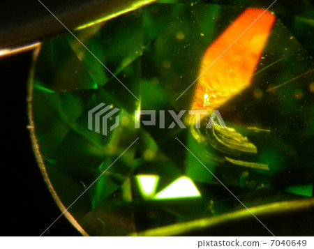 Demantoid micrograph Demantoid micrograph 7040649