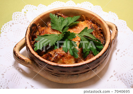meat in a pot 7040695