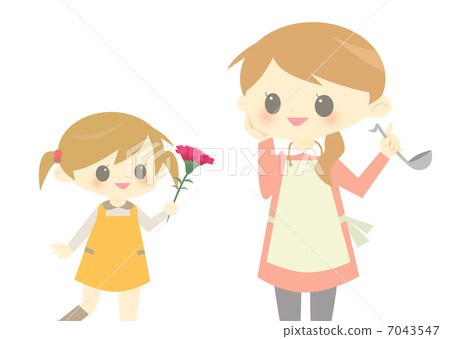 Mother and daughter  7043547