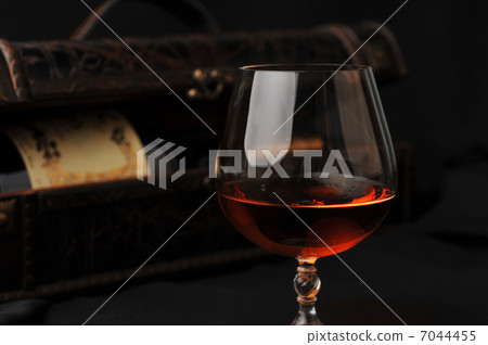 glass of cognac glass of cognac 7044455