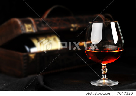 glass of cognac glass of cognac 7047320