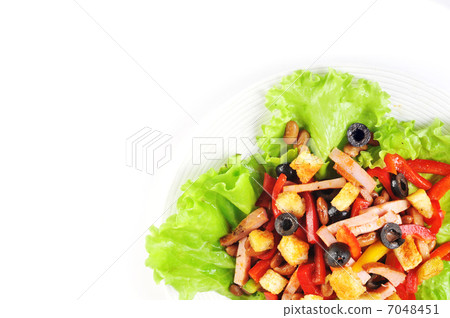 salad on plate salad on plate 7048451