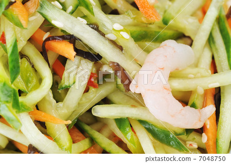 vegetable salad with shrimp vegetable salad with shrimp 7048750