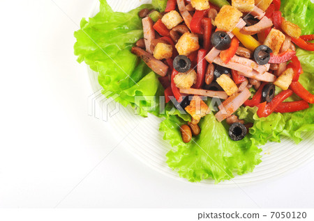 salad on plate salad on plate 7050120