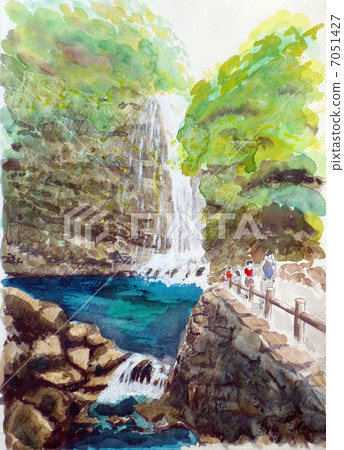 瀑布剪影 瀑布剪影 7051427