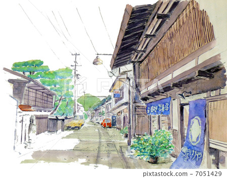 Watercolor painting of Kiso Sheilazawa 7051429