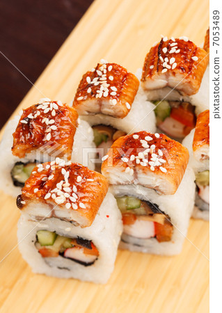 sushi with eel sushi with eel 7053489