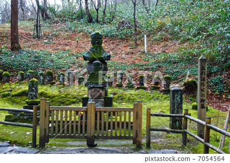 上杉謙信的墳墓 臨禪寺 新潟縣上越市中村 照片素材 圖片 圖庫