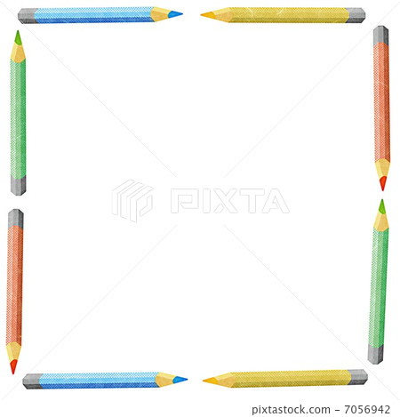 Color pencil frame - Stock Illustration [7056942] - PIXTA
