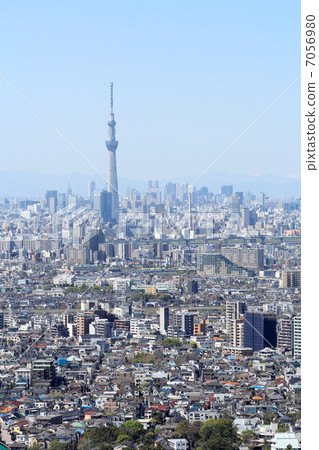 Tokyo Sky Tree and the skyscrapers in Shinjuku Tokyo Sky Tree and the skyscrapers in Shinjuku 7056980