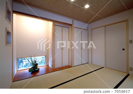 日式日本日式榻榻米家庭插花森林花卉花 7058657