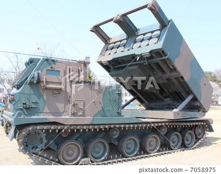 Multiple interlocking rocket system MLRS Multiple interlocking rocket system MLRS 7058975