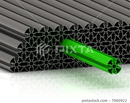 Concept of a green round profile Concept of a green round profile 7060922