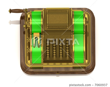 Old gilded cash register Old gilded cash register 7060937