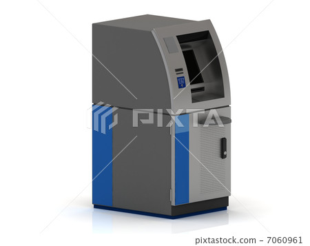 One cash machine ATM of metal One cash machine ATM of metal 7060961