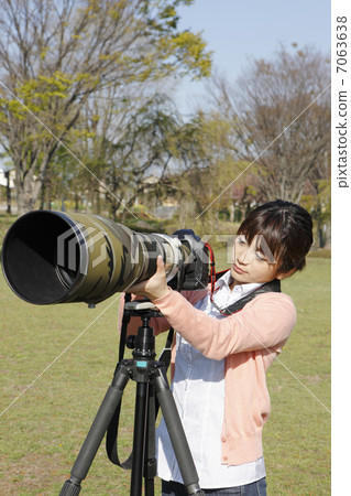 射擊野生鳥的小姐 7063638