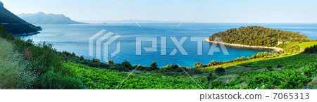 Summer  sea coastline view (Croatia) 7065313