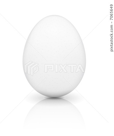 White Egg with Reflection 7065649