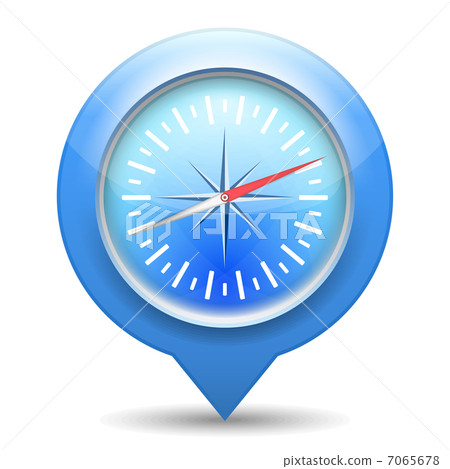Compass Blue Icon Compass Blue Icon 7065678