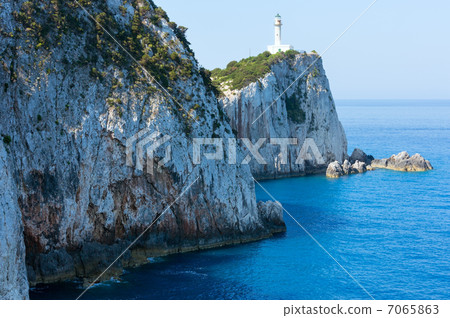 Rocky cape of Lefkas island (Greece) Rocky cape of Lefkas island (Greece) 7065863