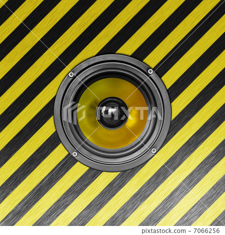 Stylish metallic loudspeaker. Square composition in high resolut 7066256