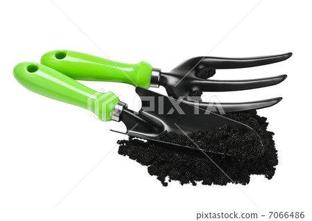 garden tools in the ground garden tools in the ground 7066486