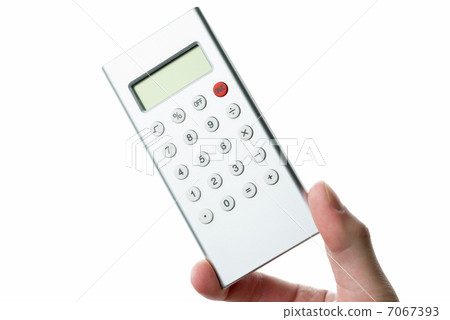用計算器白色背景計算 用計算器白色背景計算 7067393