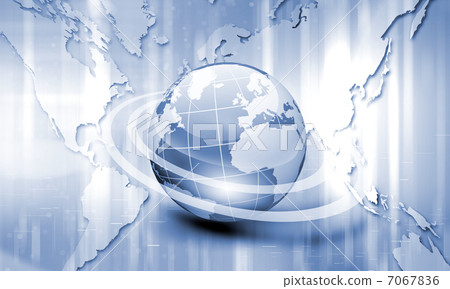 Image of light blue planet Earth Image of light blue planet Earth 7067836