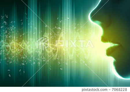 Sound wave illustration Sound wave illustration 7068228