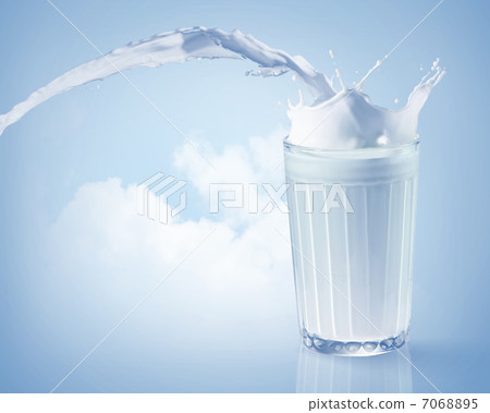 Fresh milk in the glass Fresh milk in the glass 7068895