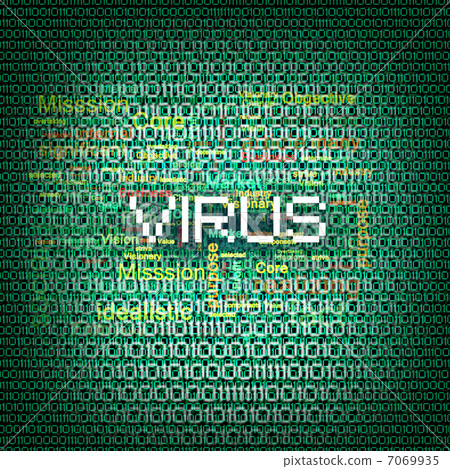 computer virus symbol 7069935
