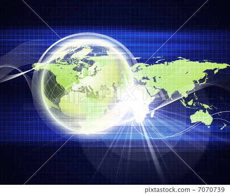 Abstract image of a social network 7070739