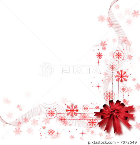 Beautiful design of white background red ribbon 7072549