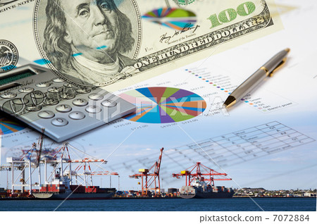 Collage of various business elements. Collage of various business elements. 7072884